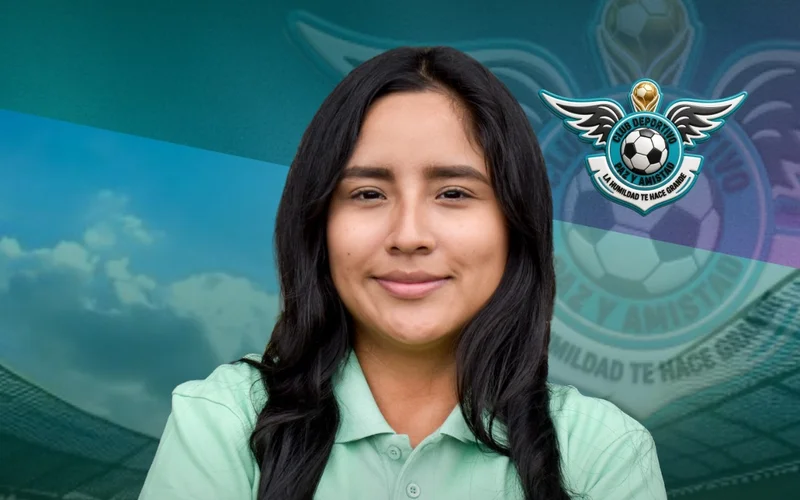 Nicole Ponce, encargada de marketing del Club Deportivo Paz y Amistad
